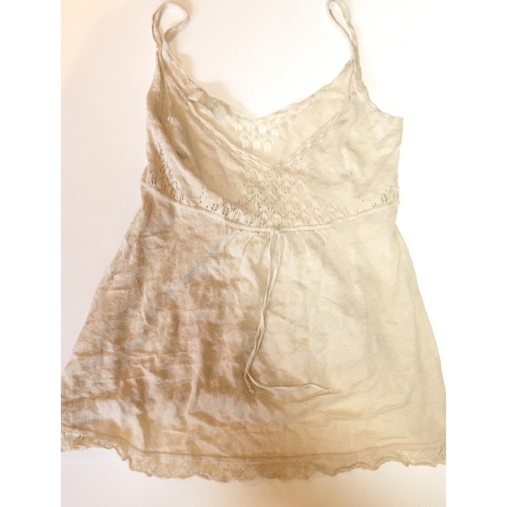 De Exterior Off White Knit Top
